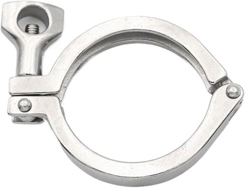 1Pc Thick Type 1.5" 2" 2.5" 3" 4" Heavy Duty Clamp SS304 Stainless Steel with Silicone Gasket Tri Clover Pipe Fitting Homebrew(50.5mm) in Saudi Arabia