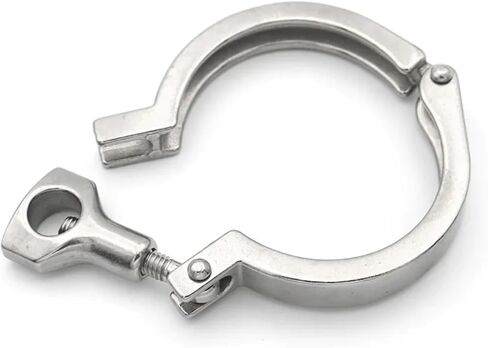 1Pc Thick Type 1.5" 2" 2.5" 3" 4" Heavy Duty Clamp SS304 Stainless Steel with Silicone Gasket Tri Clover Pipe Fitting Homebrew(50.5mm) in Saudi Arabia