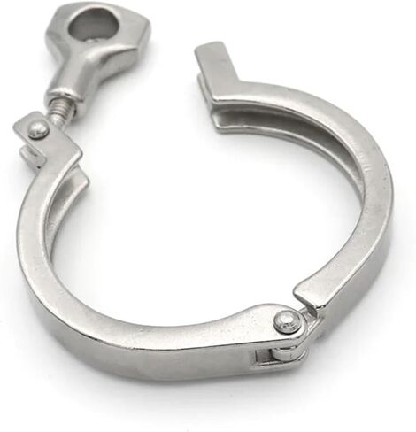 1Pc Thick Type 1.5" 2" 2.5" 3" 4" Heavy Duty Clamp SS304 Stainless Steel with Silicone Gasket Tri Clover Pipe Fitting Homebrew(50.5mm) in Saudi Arabia