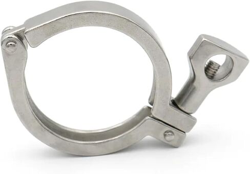 1Pc Thick Type 1.5" 2" 2.5" 3" 4" Heavy Duty Clamp SS304 Stainless Steel with Silicone Gasket Tri Clover Pipe Fitting Homebrew(50.5mm) in Saudi Arabia