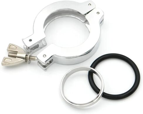 10pcs KF25 الفراغ الألمنيوم مزدوج دبوس ثلاثي المشبك شفة Ni مطلي مع حلقة تركز FPM O-Ring أنابيب (بدلة) in Saudi Arabia