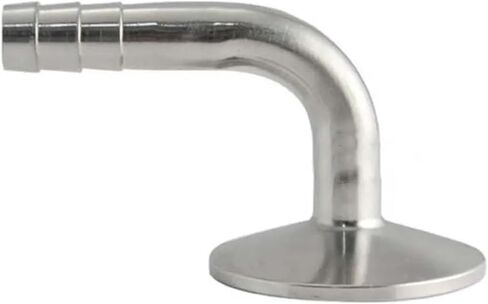 1.5'' 2'' Tri Clamp x 19 25 32 38 45 51mm OD Hose Barb 90 Degree Elbow Pipe Fitting(45mmx Ferrule 64) in Saudi Arabia