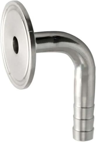 1.5'' 2'' Tri Clamp x 19 25 32 38 45 51mm OD Hose Barb 90 Degree Elbow Pipe Fitting(45mmx Ferrule 64) in Saudi Arabia
