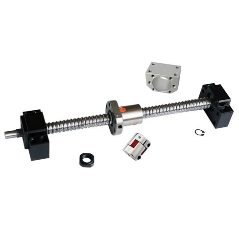 Linear Motion Ball Screw Precision Part C7 Rolled Ball Screw 300-1000mm + SFU2010 Ball Nut Housing BK15 BF15 Support Coupler(1000mm) in Kuwait