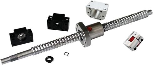 Linear Motion Ball Screw Precision Part Ball Screw SFU2005 Left Hand Thread Ball Screw Ball Nut Housing BK15 BF15 Motor Coupling Built Machine Part(300mm) in Saudi Arabia