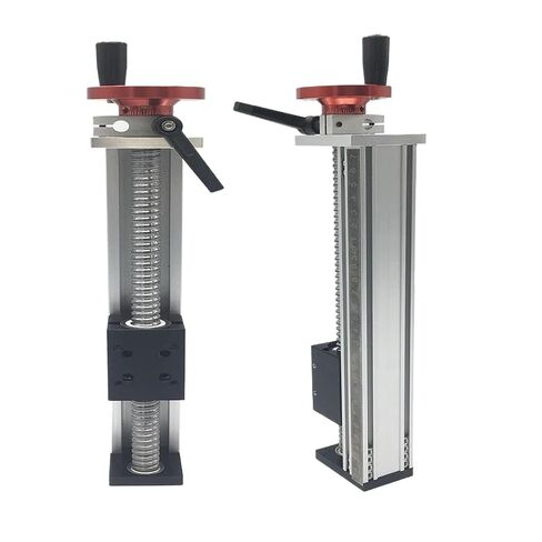 Linear Motion Ball Screw Precision Part Manual Sliding Table 50~1000mm Effective Stroke Ball Screw SFU1204 Single Line Rail Guide MGW12C Slider(900MM Stroke) in Kuwait