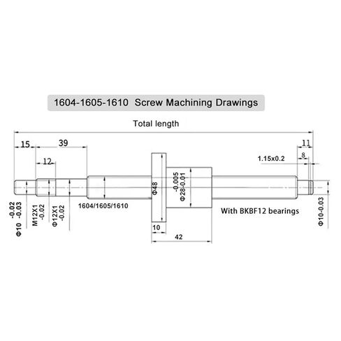 Linear Motion Ball Screw Precision Part 1set HGR20 Linear Guide+ SFU1605 L300-1000mm Ball Screw Kit+Motor Base(400mm) in Kuwait
