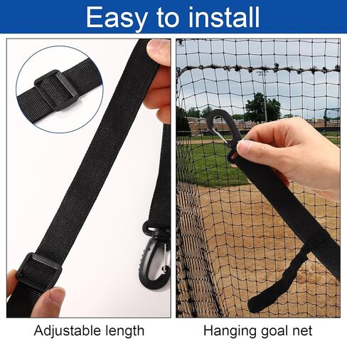 Adjustable Baseball Strike Zone Target Net, 26.8x19.3in 9 Hole Pitching Softball Net with Numbers Baseball Pitching Target Strike Zone(Blue & Black) in Kuwait