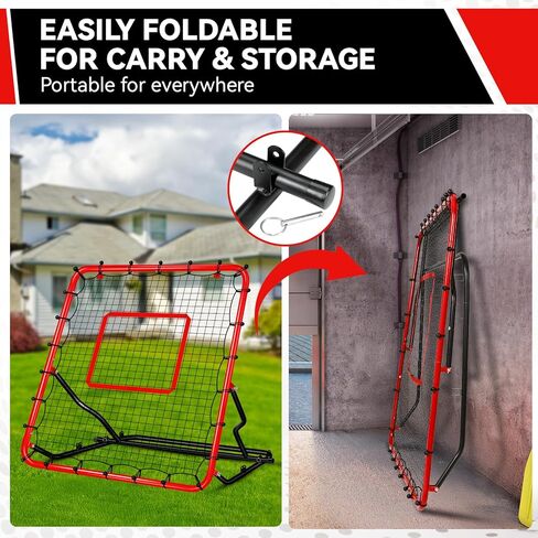 48 × 52 بوصة البيسبول إعادة صياغة مكافحة UV 3 زوايا قابلة للتعديل ، مدرب ميدان ، الكرة الطائرة لكرة القدم لكرة القدم للرجبي ترتد الظهر الشب in Kuwait