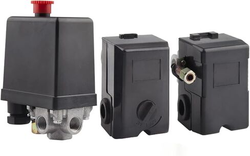220 فولت ضاغط الهواء الثقيل صمام التحكم في صمام الرحلة التلقائية 90-120PSI 1/4 منفذ لآلة الضغط الصغيرة (1) in Saudi Arabia