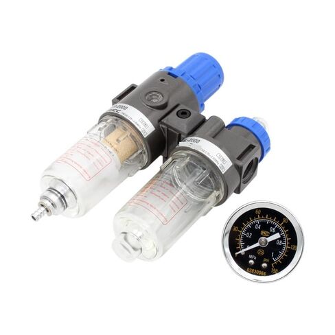 AFC2000 1/4 "تجمع منظم مرشح الهواء المركب ، FRL اثنين من فصل مياه زيت الاتحاد (أبيض) in Kuwait