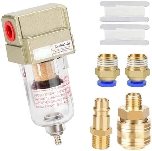 1 Set of 1/4 inch air Filtration regulating Compressor, Oil-Water Separator, air Pipeline Filter Drain Valve in Saudi Arabia
