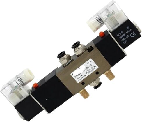 4V330C-10 4V330E-10 4V330P-10 5-way three-position double solenoid pneumatic air valve 3/8" AC220V with accessories(Without fittings) in Saudi Arabia