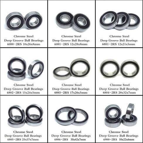 2PCS 6805 2RS محمل 25 × 37X7 مم 61805 2RS BICYCLE BALLE BELING 6801 6802 6803 6804 6805 6806 6000 6001 6900 6901 6902 6903 (6001-2RS 12X28X8MMM) in Saudi Arabia