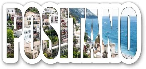 Squiddy Positano Italy Italia - ملصق فينيل للهاتف ، الكمبيوتر المحمول ، زجاجة ماء (عرض 4 ") in Saudi Arabia