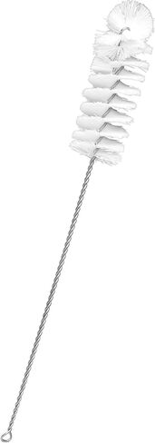 EISCO (Pack of 12) Nylon Cleaning Brushes with Fan-Shaped Ends, 12.25" - Twisted Stainless Steel Wire Handles - Ideal for 1.2" - 1.4" Diameter Tubes, Bottles, Flasks, Cylinders, Jars, Vases, Cups in Saudi Arabia