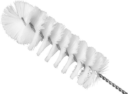 EISCO (Pack of 12) Nylon Cleaning Brushes with Fan-Shaped Ends, 12.25" - Twisted Stainless Steel Wire Handles - Ideal for 1.2" - 1.4" Diameter Tubes, Bottles, Flasks, Cylinders, Jars, Vases, Cups in Saudi Arabia