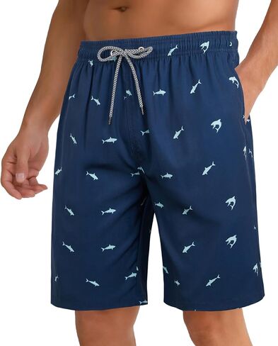 zeetoo Men's Swim Trunks 9" Quick Dry Bathing Suit Swimming Board Shorts Mesh Lining Beach Shorts Swimwear in Saudi Arabia