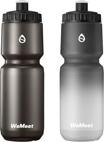 زجاجة مياه رياضية 32 أوقية ، خالية من BPA ، حزمة تسرب ، زجاجة ماء للدراجات مع سعة ، لركوب الدراجات في الجبال ، التخييم ، صالة الألعاب الرياضية (أسود وأسود أبيض) in Kuwait