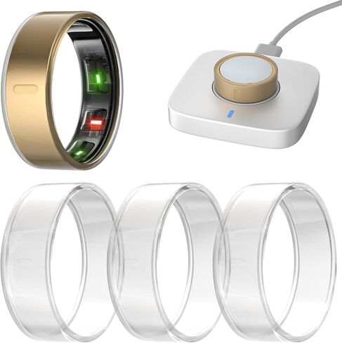 4 حزمة تغطية متوافقة مع حلقة Oura Ring Gen 4/3 ، شحن مباشرة مع حامي حلقة TPU ، قوي ، مناسب للصالة الرياضية ، التدريب (الحجم 8 ، الذهب+Rosegold+Silver+Clear) in Saudi Arabia
