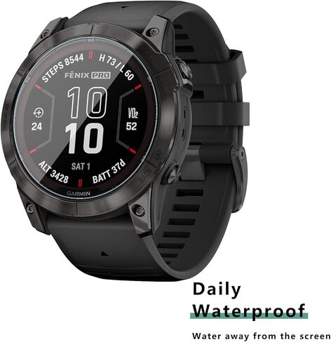[1+4 Pack] متوافق مع Garmin Fenix ​​7x / Fenix ​​7X Pro / Garmin Epix Pro (Gen 2) 51mm واقي الشاشة والحالة ، فيلم واقٍ من الزجاج المقسى وغطاء الوجه الناعم TPU in Saudi Arabia