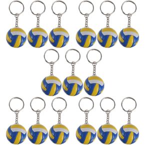 BESPORTBLE 15 PCS كرة الطائرة مفتاحية الأم عيد ميلاد مراهقة الفتاة Auto Car Accessories 3D Keychain Ballblyball Sport in Kuwait
