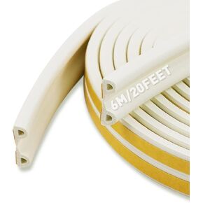 BIGTEETH Weather Stripping Door,D-Shape Rubber Door Seal Strip,Weather Stripping Door Seal Strip,Self-Adhesive Window Seal Strip (Brown) in Saudi Arabia
