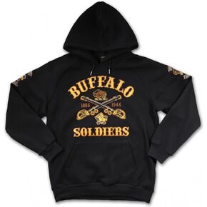 Big Boy Buffalo Soldiers S6 Mens Pulover Hoodie [Black]-ID#16346-15-225-0-0 in Kuwait