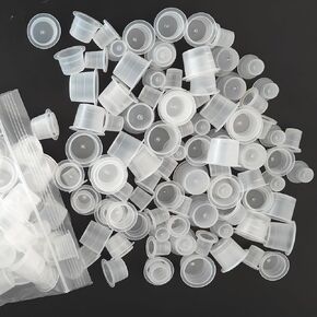 EMALLA 3Pcs Black Tattoo Cups Holder with 300Pcs Tattoo Ink Caps 100 Small 100 Medium 100 Large Tattoo Ink Caps Tattoo Ink Container Tattoo Kit Tattoo Supply in Kuwait