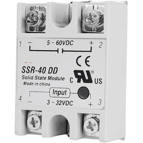 SSR-40DD 40A Solid State Module Relay DC-DC Single Phase SSR 3-32V DC to 5-60V DC 40A Load 40DD 1PCS in Saudi Arabia