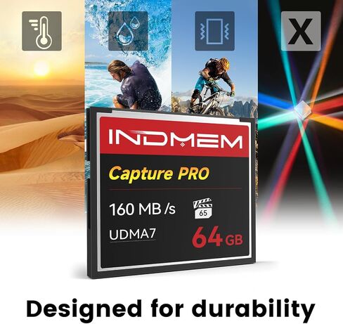 CF Card 128GB Memory Card High Speed UDMA Up to 160MB/s Camera Cards Designed for Photographers & Videographers,Support High-Speed Continuous Shooting or 4K Video Recording in Saudi Arabia
