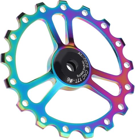 RiToEasysports Rear Derailleur Pulley, 17T Ceramic Rear Derailleur Guide Wheel Aluminum Alloy for Mountain Bike Road Bike Folding Bike in Saudi Arabia