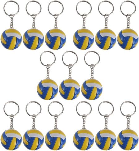 BESPORTBLE 15 pcs volleyball keychain mother birthday teen girl auto car accessories 3d keychain volleyball Sports Key Ring Volleyball Fan Key Chain chic key chain small in Saudi Arabia