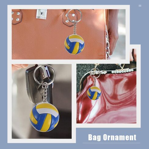 BESPORTBLE 15 pcs volleyball keychain mother birthday teen girl auto car accessories 3d keychain volleyball Sports Key Ring Volleyball Fan Key Chain chic key chain small in Saudi Arabia