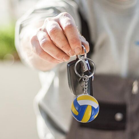 BESPORTBLE 15 pcs volleyball keychain mother birthday teen girl auto car accessories 3d keychain volleyball Sports Key Ring Volleyball Fan Key Chain chic key chain small in Saudi Arabia