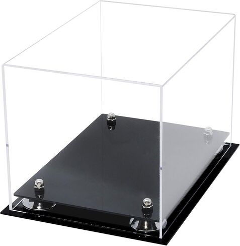 Clear Acrylic Baseball Glove Display Case with Silver Risers (A018/V40) in Saudi Arabia