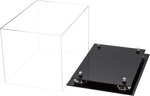 Clear Acrylic Baseball Glove Display Case with Silver Risers (A018/V40) in Saudi Arabia