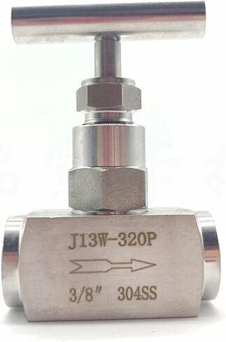 1/4 3/8 1/2inch من الفولاذ المقاوم للصدأ ارتفاع الضغط 304 إيقاف تشغيل الإبرة الصمام J13-320P 1PCS (1 ") in Saudi Arabia