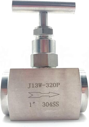 1/4 3/8 1/2inch من الفولاذ المقاوم للصدأ ارتفاع الضغط 304 إيقاف تشغيل الإبرة الصمام J13-320P 1PCS (1 ") in Saudi Arabia