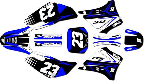 مجموعة الرسومات ل yamaha ttr125 (2000-2007) سلسلة Evader Blue Red 16 Mil-dirt الدراجة المخصصة لسباق الرسم. in Kuwait