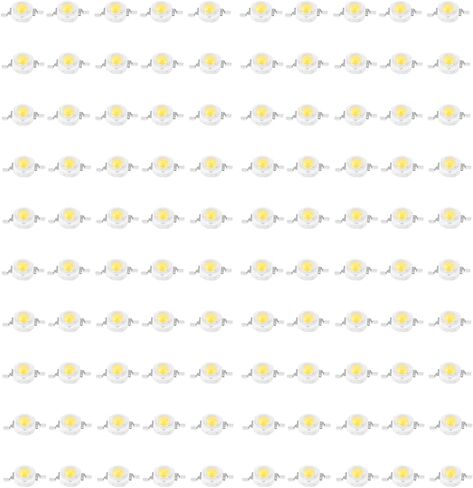 Sonew High Power Beads Chips Light Preving Diode Chips ، 1W ، 100 Pack ، SMD Design ، Tiptures DIY ، ضوء أبيض وضوء أبيض دافئ ، أداء طويل (أبيض دافئ 3000K) in Saudi Arabia