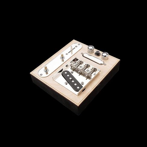Alnicov Electric Guitar Prewired Threaded Saddle Bridge Plate Loaded Pickups,3-way Switch Control Plate with Tone Volume Knobs,Neck Pickup Set for Telecaster TL Electric Guitar in Saudi Arabia
