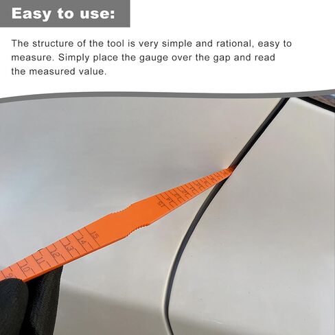 2 PCS Car Door Panel Gap Alignment Gauge, Plastic Taper Gauge Tool for Auto Body Gap Measurement, Precision Door Alignment Measuring Tool Feeler Ruler for Most Vehicles in Saudi Arabia