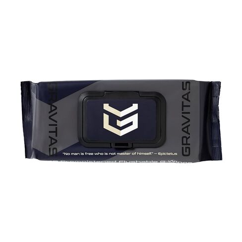 Gravitas G-Wipes: مناديل قابلة للتطهير للرجال-48 تمحوًا غير معقود للغاية ، ومرهقة مسبقة ، فيتامين E & Aloe Vera ، قابلة للتحلل ، نظافة الجسم ، للاستخدام اليومي ، أعلى قابلة للاستمتاع. in Saudi Arabia