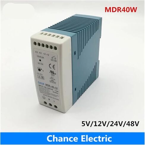 40W Switching Power Supply 5v 12v 15v 24v Rail Mounted Industrial LED Power Supply MDR-40W(15V) in Saudi Arabia