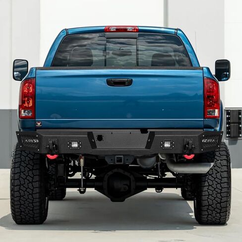 VIJAY Front and Rear Bumper Fits 1994-2002 RAM 2500丨3500 and 1994-2001 Ram 1500 with Winch Plate and Lights in Kuwait