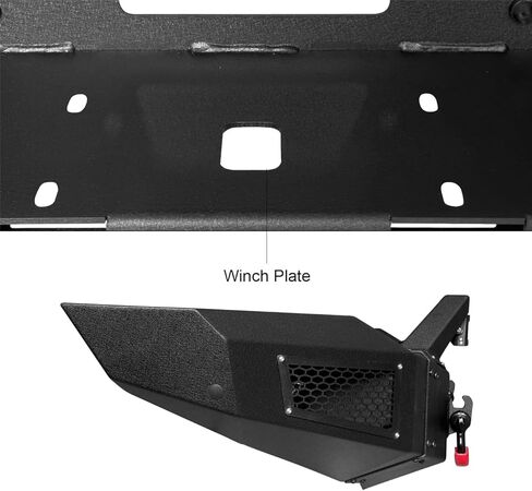 VIJAY Front and Rear Bumper Fits 1994-2002 RAM 2500丨3500 and 1994-2001 Ram 1500 with Winch Plate and Lights in Kuwait