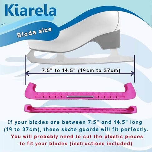 Ice Skate Guards for Figure Skating and Towel Gift Set – Skate Blade Guards and Towel - Fits Kids' and Adults' Skates in Saudi Arabia