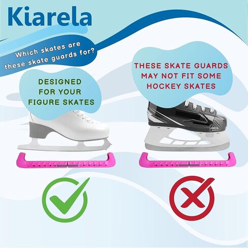 Ice Skate Guards for Figure Skating and Towel Gift Set – Skate Blade Guards and Towel - Fits Kids' and Adults' Skates in Saudi Arabia