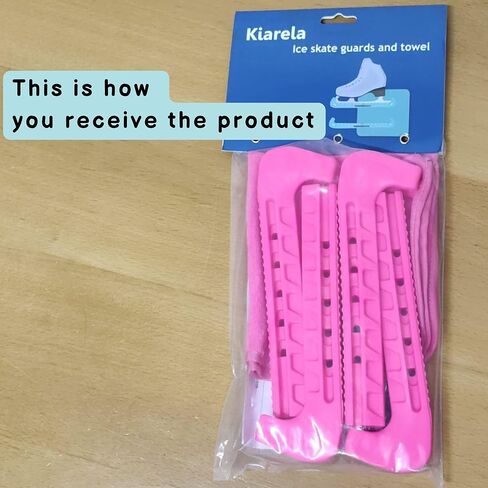 Ice Skate Guards for Figure Skating and Towel Gift Set – Skate Blade Guards and Towel - Fits Kids' and Adults' Skates in Saudi Arabia